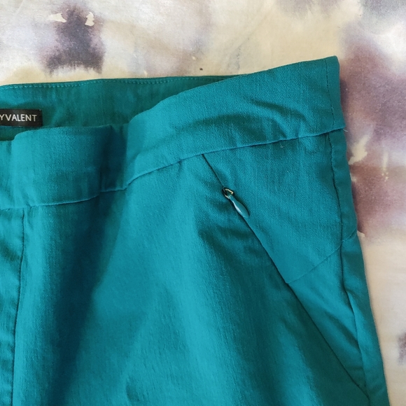 Michel Studio Alexa Turquoise Crop Capri - Picture 2 of 7